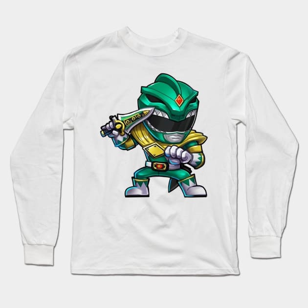 green ranger Long Sleeve T-Shirt by mprokolo corgi